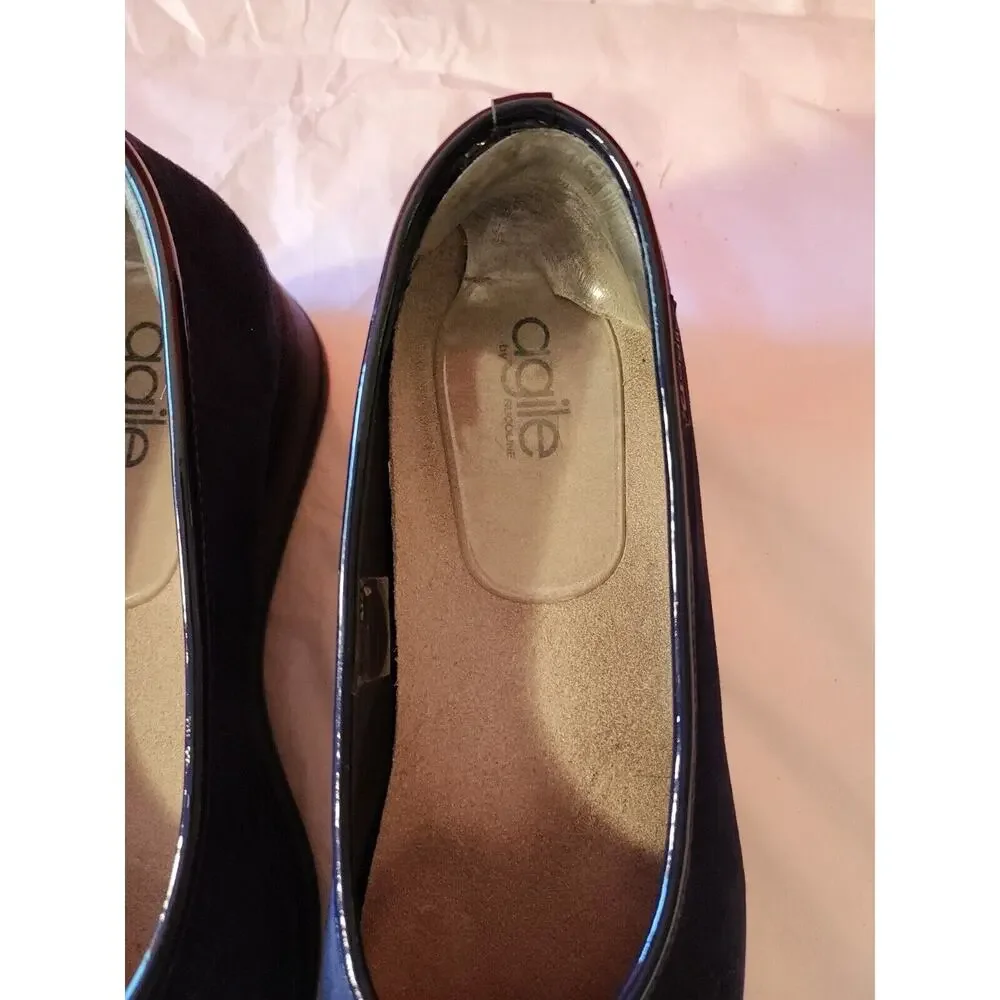 Agile By Rucoline Navy Blue Pumps Shoes Women's 41 10.5